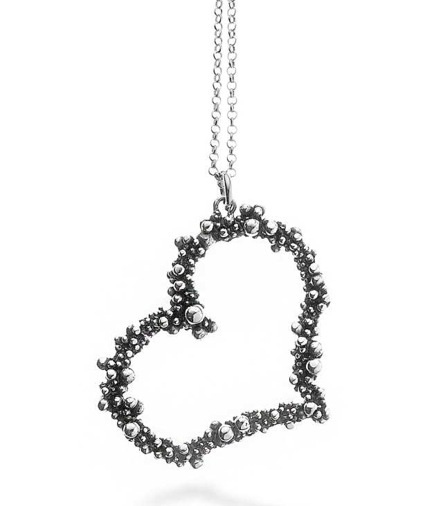Collier Giovanni Raspini - Perlage Cœur, Argent (10150)
