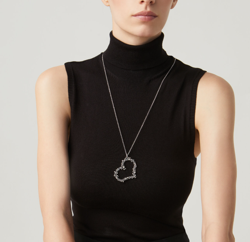 Collier Giovanni Raspini - Perlage Cœur, Argent (10150)